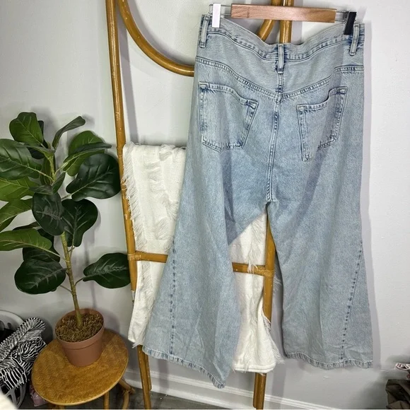 FRAME Le Baggy Palazzo Jeans sz 31 - Picture 6 of 8